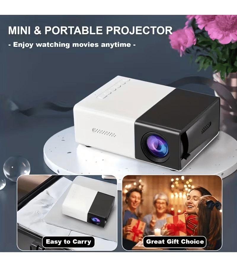 Compact Led Micro Projector 240P Support 1080P Home Theater Outdoor Film Gaming USB Powered Wall Projection Movie - Image 3