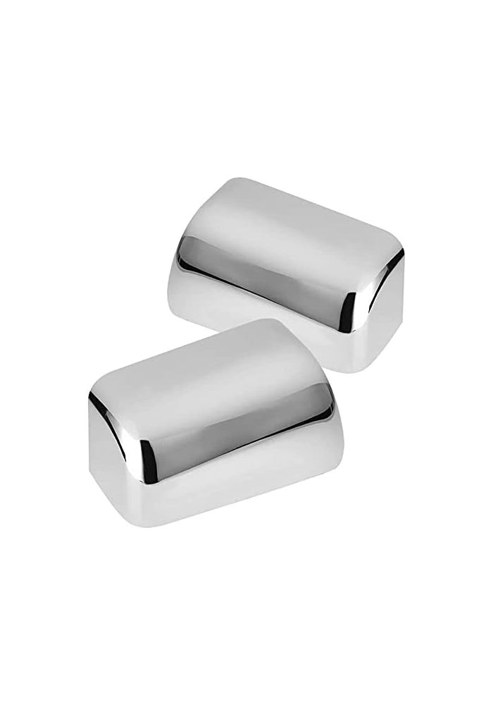 TX Racing Chrome Side Mirror Cover Top Half for 2008-2016 Ford F250 F350 F450 F550 Super Duty - Image 1