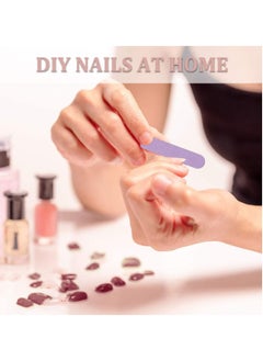 Captaintech False Nails,24Pcs French Press on Nails Acrylic Full Cover Fake Nails Medium Length Glossy Nails Tips Sets Nude Color for Women and Girls  - Image 4