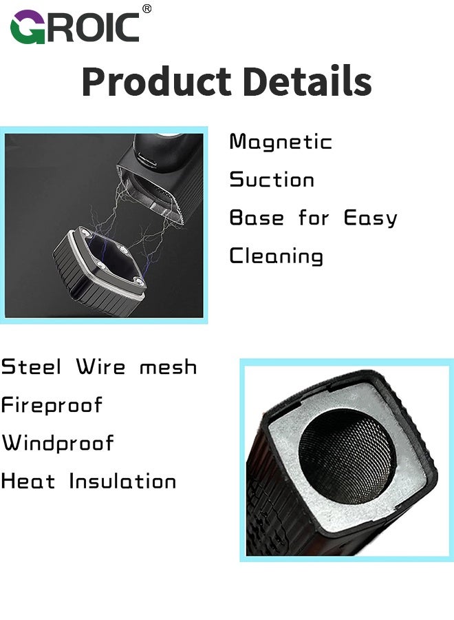 GROIC Car Ashtray,Outdoor Car Home Office Ashtray,Portable Cigarette Ashtray, Cigarette Ash Catcher For Travel, Home, Office, Car - Image 3