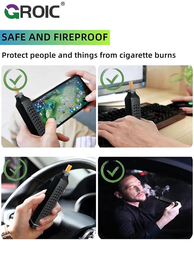 GROIC Car Ashtray,Outdoor Car Home Office Ashtray,Portable Cigarette Ashtray, Cigarette Ash Catcher For Travel, Home, Office, Car - Image 4