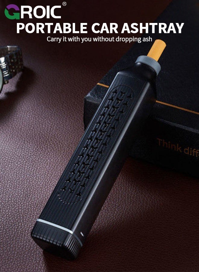 GROIC Car Ashtray,Outdoor Car Home Office Ashtray,Portable Cigarette Ashtray, Cigarette Ash Catcher For Travel, Home, Office, Car - Image 2