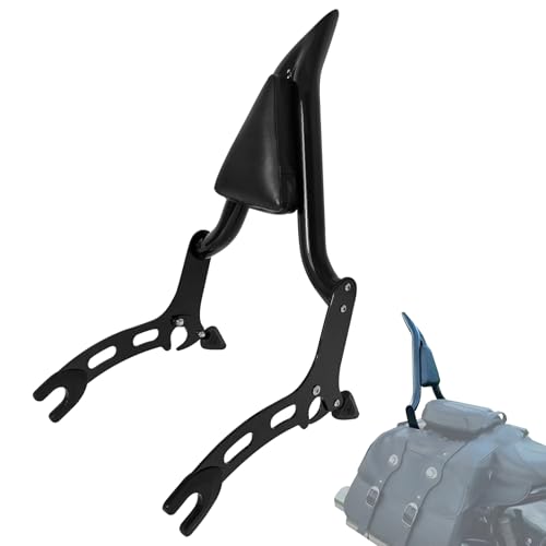 Fjpacemt 22" Black Sissy Bar Backrest Rear Pad for Indian Super Chief/Chief Bobber Dark Horse/Chief Bobber 2022 2023 2024 2025 - Image 1