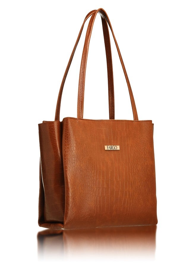 Fargo Women's Artificial Leather Shoulder Bag, brown - Image 1
