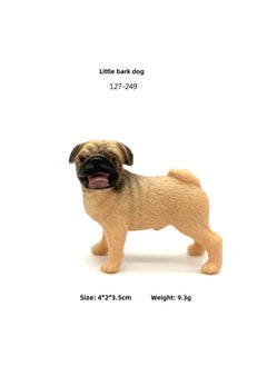 Mini Puppy Simulation Solid Animal Model Chai Dog Poodle Boxer Dog Dalmatians Shar Pea Model Toy-Color:127-249 Sha Pei