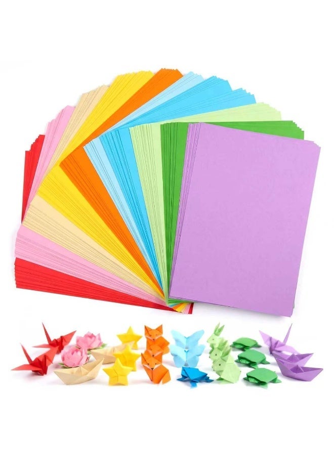 LODROC Coloured Card, 100 Sheets, A4 80gsm Coloured Art Paper, 10 Colours Art Crafts Construction Paper for Crafting, Decorating, Drawing, Cutting, DIY, Arts - Image 1