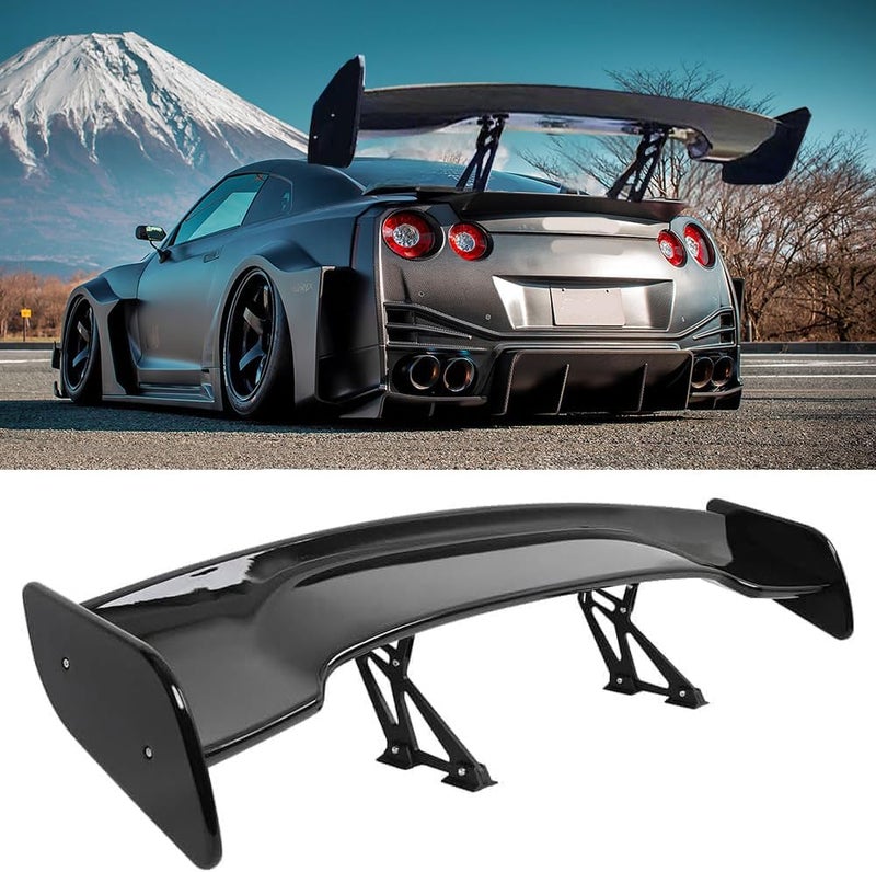 DREAMIZER 57 Inch GT Style Universal Rear Spoiler for Cars - Glossy Black Finish - Image 1