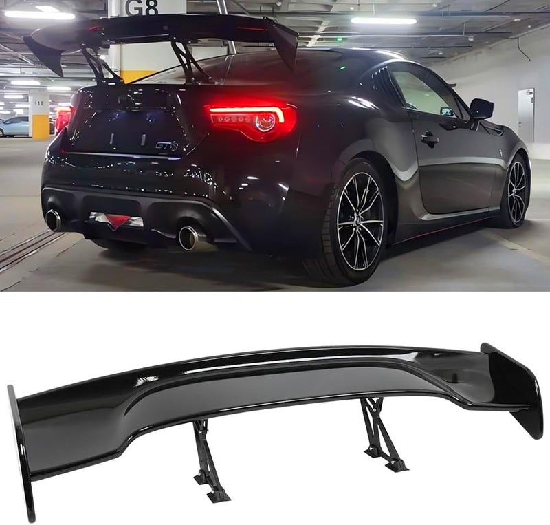 DREAMIZER 57 Inch GT Style Universal Rear Spoiler for Cars - Glossy Black Finish - Image 2