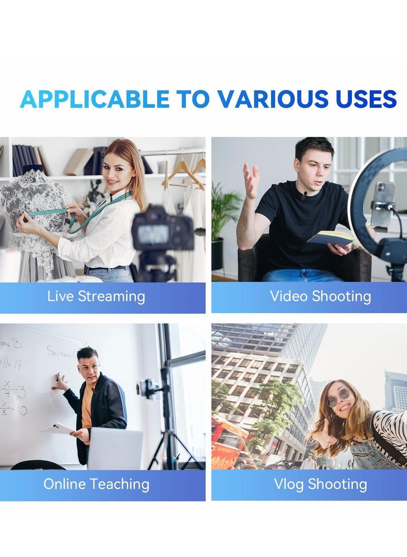 Arabest - 3 in 1 Mini Microphone Wireless Lavalier Microphones for iPhone, Android and Camera- 2.4G Cordless Double Mics with Noise Reduction-Professional Video Recording Lav Mic for Interview, Vlog - Image 1