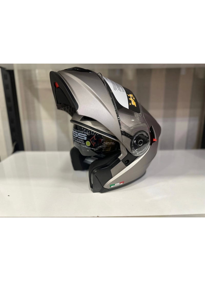 sway Helmet 926 Matte Titanium Chin Opening  - Image 3