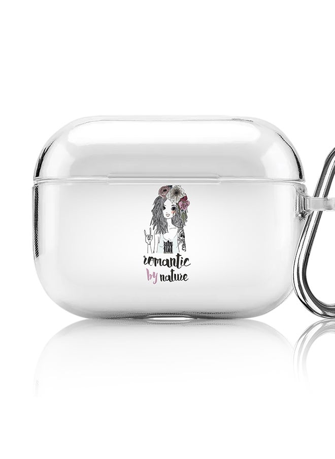Stylizedd Classic Clear printed Case for Apple AirPods Pro 2nd Generation Thin Transparent Cover [Designed for Apple AirPods Pro 2nd Generation] - Romantic by Nature  - Image 1
