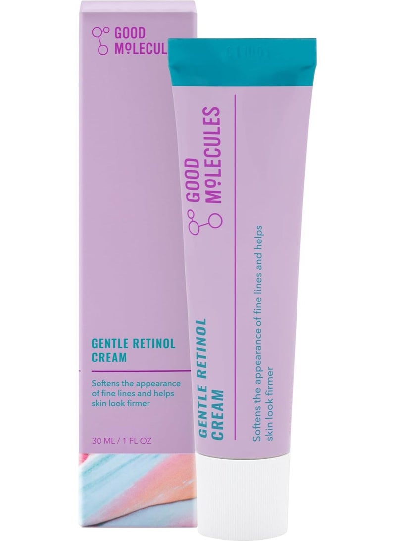 Good Molecules كريم الريتينول اللطيف - كريم ليلي مع الريتينول والباكوشيول - الخطوط الدقيقة وفرط التصبغ - العناية بالبشرة المضادة للشيخوخة للوجه - Image 1