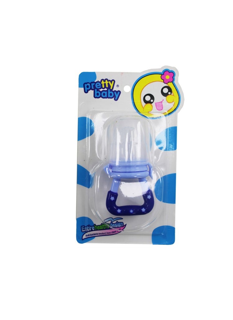 Pretty Baby Baby Baby Food Teether on Card Flavorful Soothing for Teething Babies BPA Free, Easy to Hold Design for Independent Feeding Exploration  - Image 1