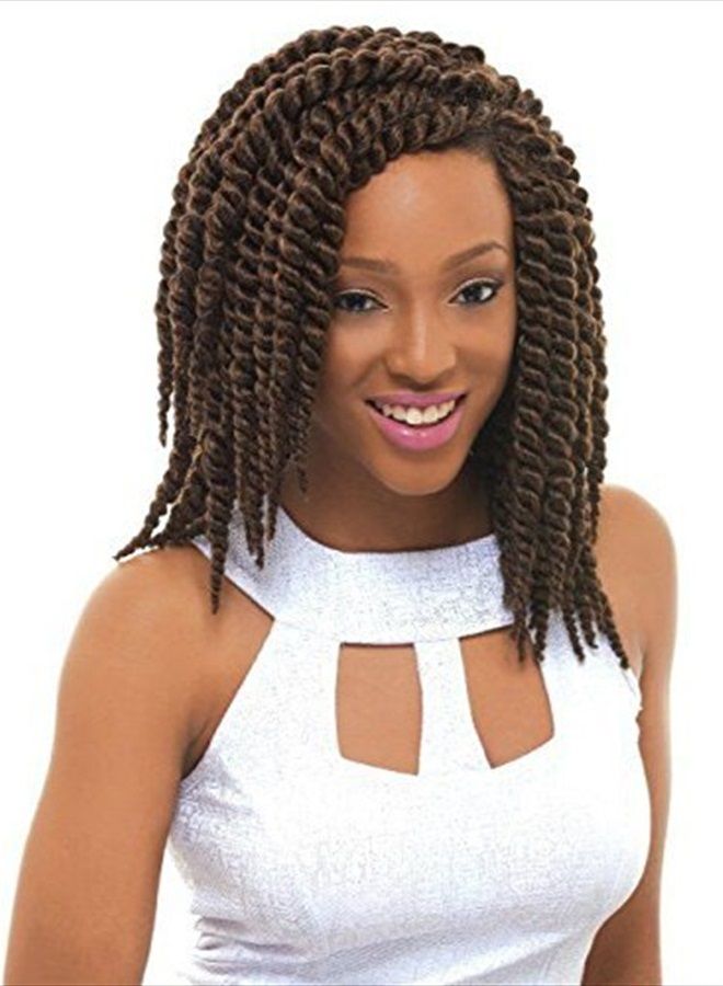 Janet Collection Havana Medium MAMBO TWIST Braid 12" (1B - OFF BLACK) 4 Packs Deal (1B) - Image 5
