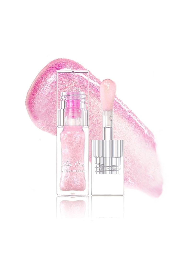 SWETIYOU Color Changing Lip Gloss Temperature Change Moisturizer Lip Glow Oil Plumping Glimmer Glow Lipstick PH Lip Balm Long Lasting Moisturizing Color Changing Glitter Lip Gloss 