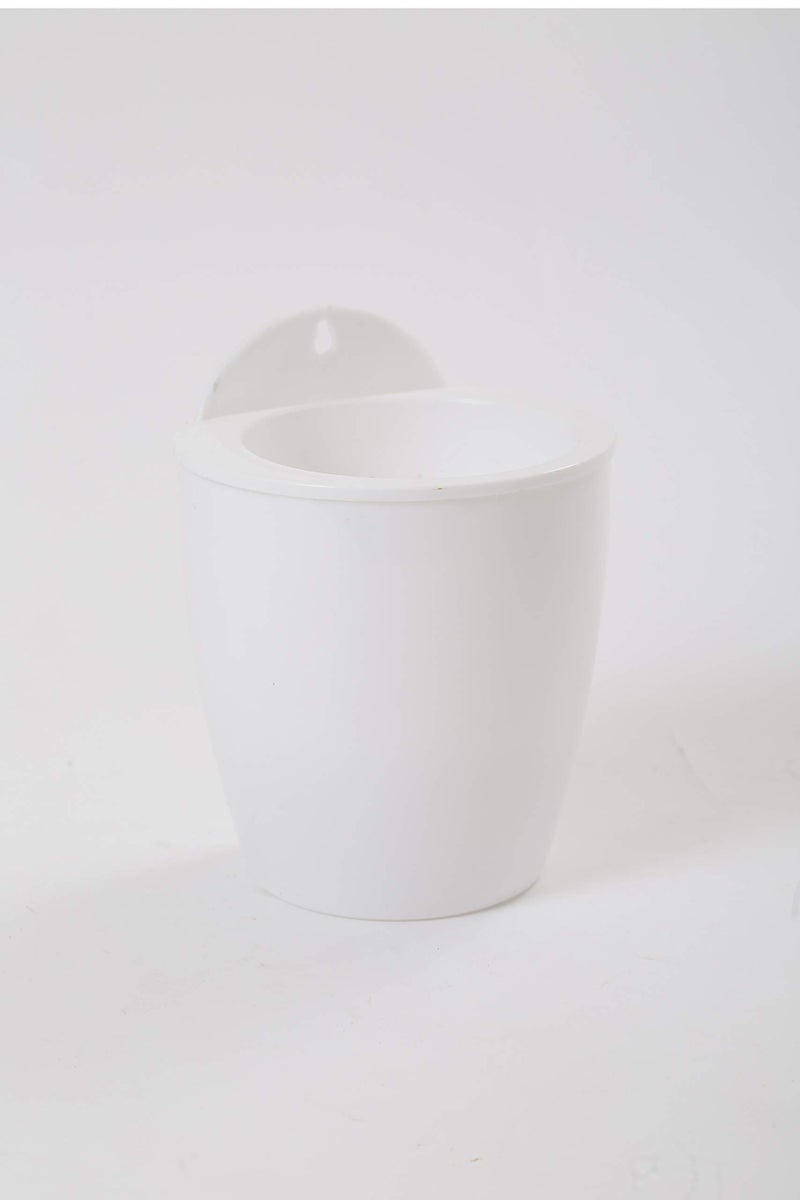 CAPPL Self Watering Hanging Planter Flower Pot (White-White Pack of 12) - Image 2