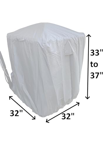 A1 Shades 32x32 Patent Pending A1 central air covers for outside units outdoor air conditioner cover for winter ac unit covers outdoor winter 32x32_H3337 - Image 3