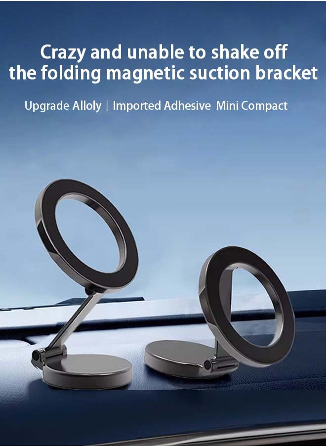 XiuWoo - MagSafe Car Mount Magnetic Car Phone Holder, 1080° Rotation Phone Holder for Car Fit for iPhone 16 15 14 13 Pro - Image 1