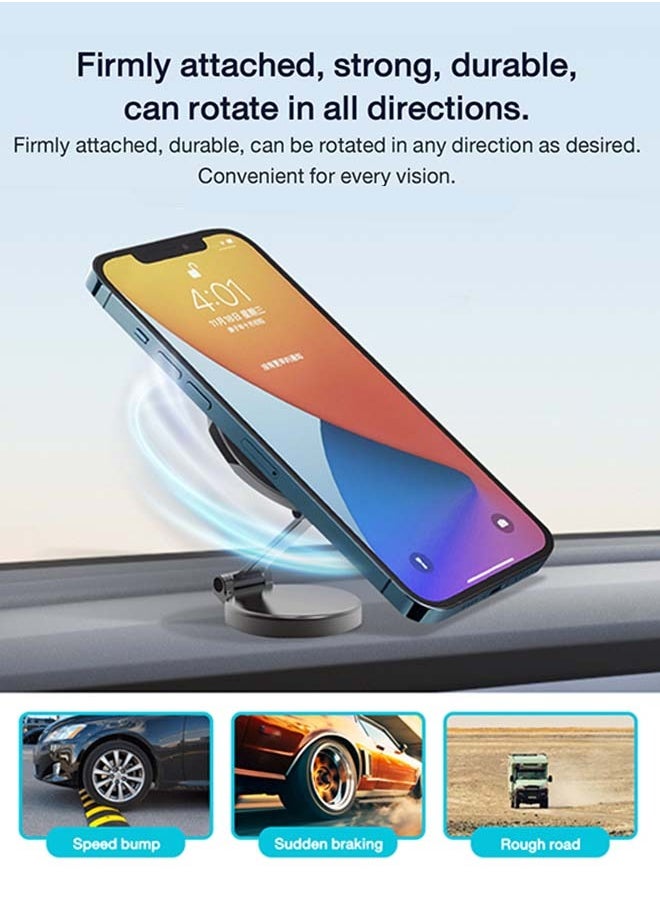 MagSafe Car Mount Magnetic Car Phone Holder, 1080° Rotation Phone Holder for Car Fit for iPhone 16 15 14 13 Pro - pzsku/Z3D59E4F513438C161981Z/45/_/1738825682/dfb4a8e6-c2a6-4544-9042-61af6b31e21e