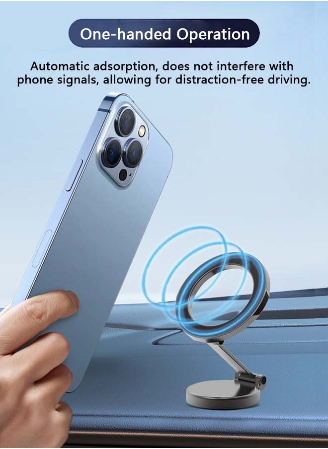 XiuWoo - MagSafe Car Mount Magnetic Car Phone Holder, 1080° Rotation Phone Holder for Car Fit for iPhone 16 15 14 13 Pro - Image 1