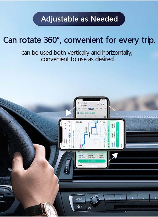 XiuWoo - MagSafe Car Mount Magnetic Car Phone Holder, 1080° Rotation Phone Holder for Car Fit for iPhone 16 15 14 13 Pro - Image 1