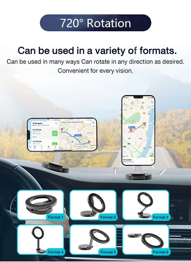 XiuWoo - MagSafe Car Mount Magnetic Car Phone Holder, 1080° Rotation Phone Holder for Car Fit for iPhone 16 15 14 13 Pro - Image 1
