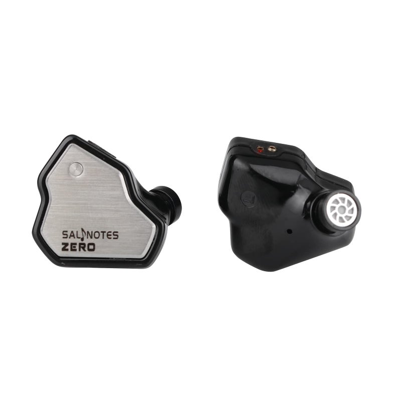 Linsoul 7Hz Salnotes Zero HiFi 10mm Dynamic Driver in-Ear Earphone IEM with Metal Composite Diaphragm Stainless Steel Faceplate Detachable 2Pin OFC Cable (Black, Without Mic) - Image 4