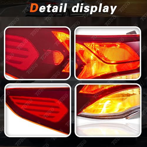 TODO Tail Lights Compatible With Hyundai Sonata 2018 2019 Rear Lamp Passenger Right Side - Image 3