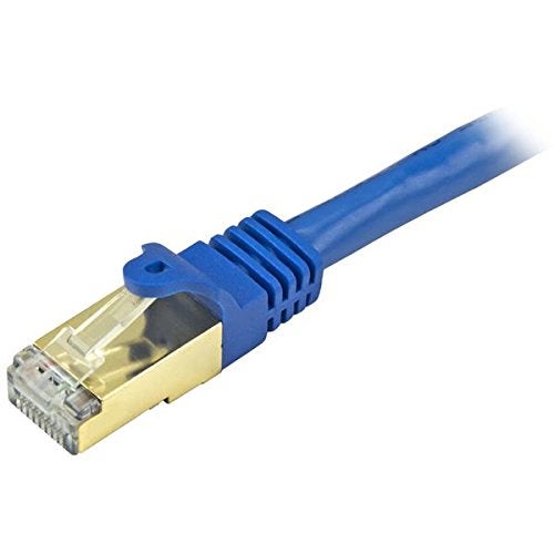 Startech.com StarTech 15ft CAT6a Ethernet Cable 10 Gigabit Shielded Snagless RJ45 100W PoE Patch Cord 10GbE STP Network Cable with Strain Relief Blue UL TIA C6ASPAT15BL - Image 3