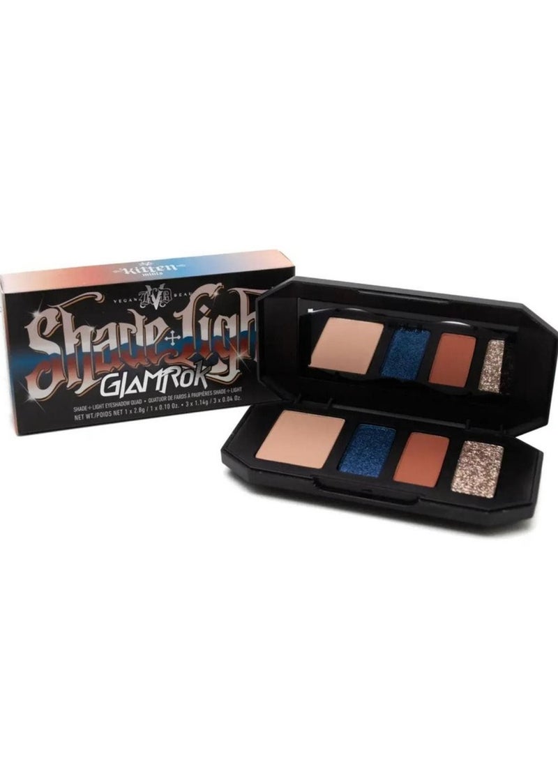 Kat Von D KVD Beauty Kitten Mini: Glamrok Shade + Light Eyeshadow Quad  - Image 2