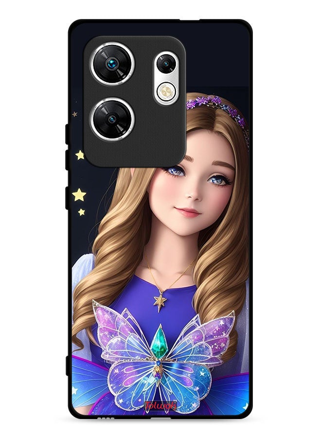 Tolwak Infinix Zero 30 4G Protective Case Cover Cute Butterfly Girl - Image 1