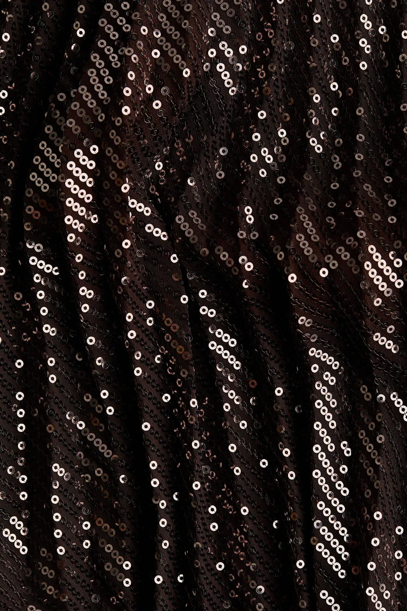 H&M Sequined plissé skirt