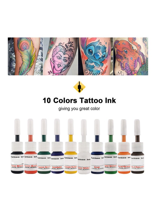 NIBEMINENT Portable Tattoo Kit Machine Set Black/Silver - Image 5