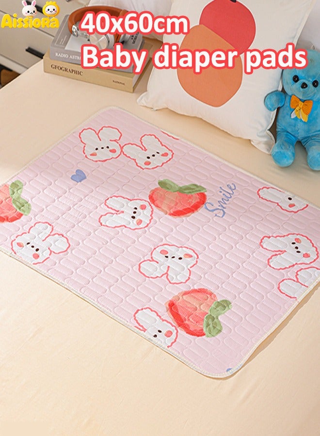 Aissiora 40x60cm Baby Waterproof Bed Pad Baby urine-proof mattress Baby washable urine pad Female menstrual mattress Anti-side leakage menstrual mattress Reusable incontinence pad For babies/adults/pets  - Image 1