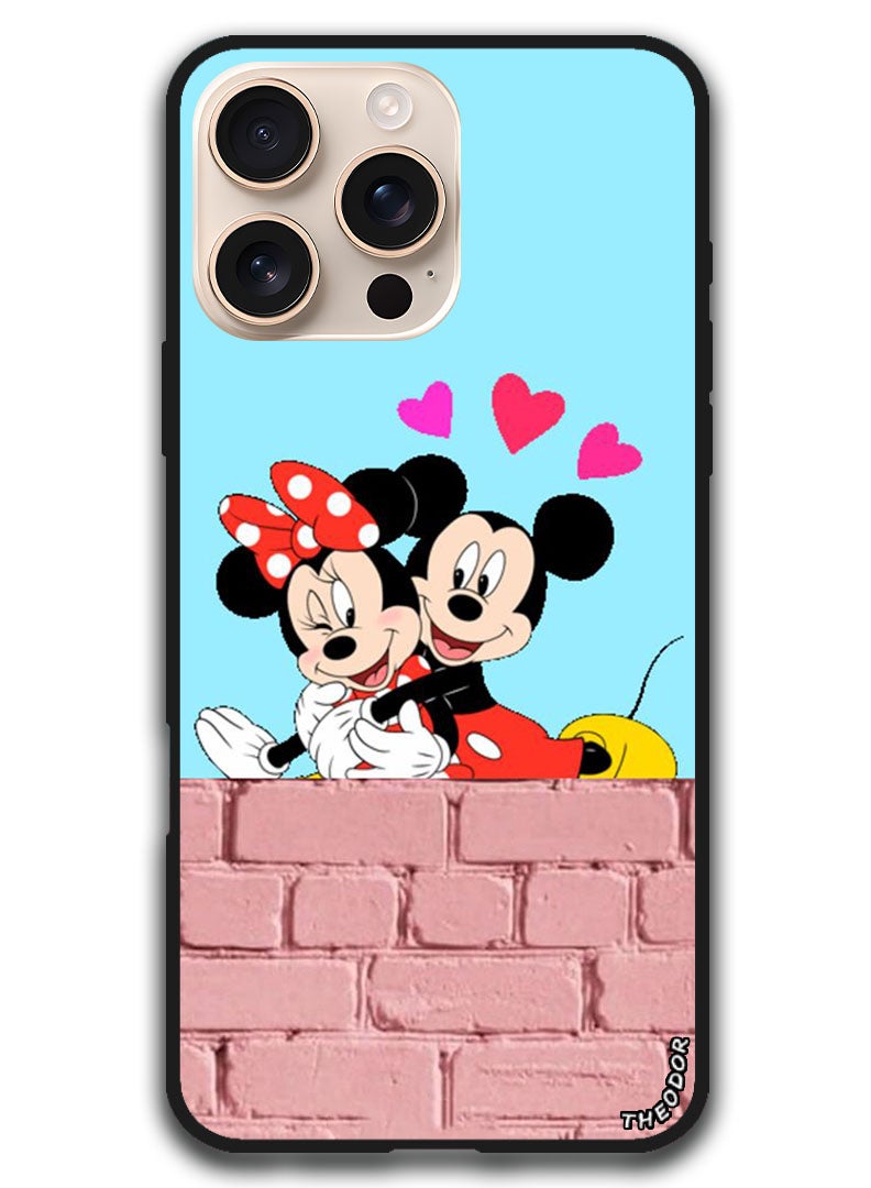 Theodor Protective Case Anti Scratch Shock Proof Bumper Cover For iPhone 16 Pro Max (6.9)-inch Mickey - Image 1