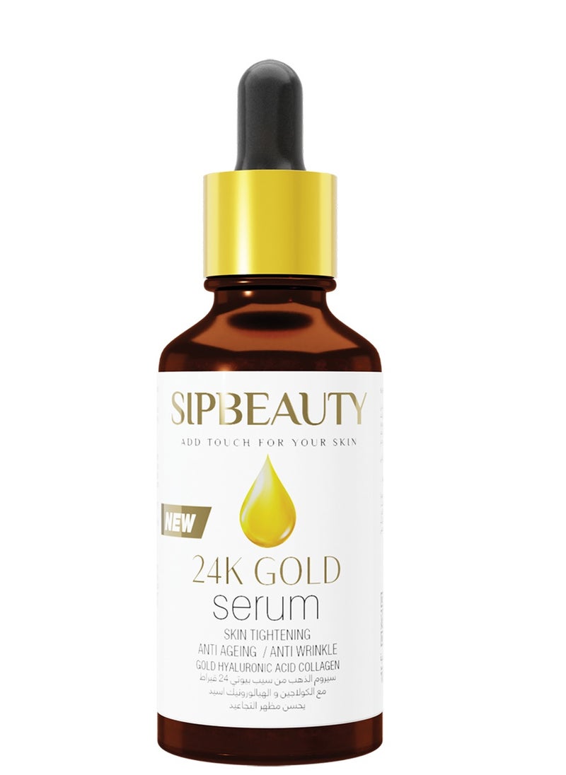 SIPBEAUTY 24 GOLD SERUM with Collagen and Hyaluronic acid decrease the appearance of wrinkles 50mil - pzsku/Z3D5AA2C85E0536620D91Z/45/1741428956/73b130af-d79d-4044-9de0-89ac6667bdd3