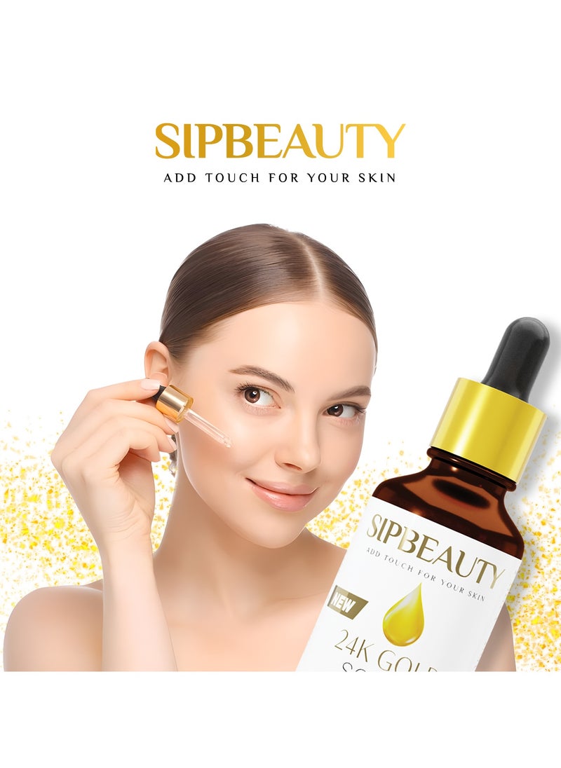 SIPBEAUTY 24 GOLD SERUM with Collagen and Hyaluronic acid decrease the appearance of wrinkles 50mil - pzsku/Z3D5AA2C85E0536620D91Z/45/1741428976/cbfe7c4d-46e5-4169-bf17-4f69e154779f