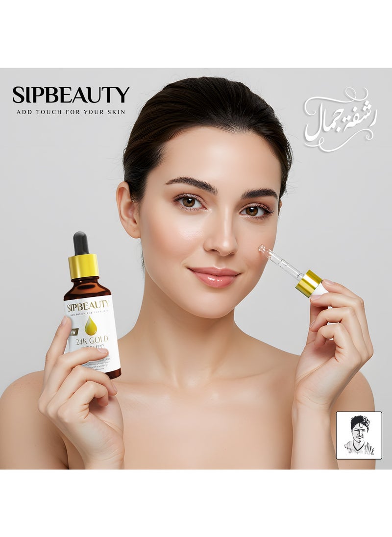 SIPBEAUTY 24 GOLD SERUM with Collagen and Hyaluronic acid decrease the appearance of wrinkles 50mil - pzsku/Z3D5AA2C85E0536620D91Z/45/1741519342/66e2e2f6-9465-48b6-ae19-3278f4d07432