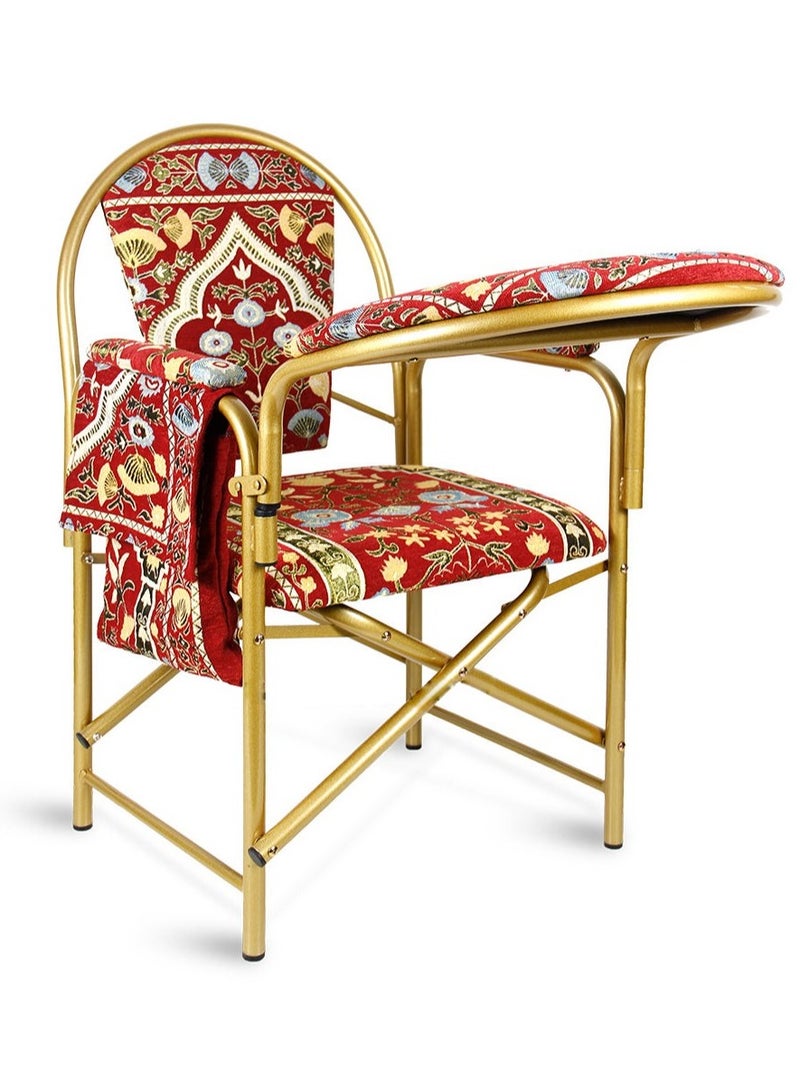 REBENUO Chair for prayer and recitation of the Holy Quran (red) - Image 1