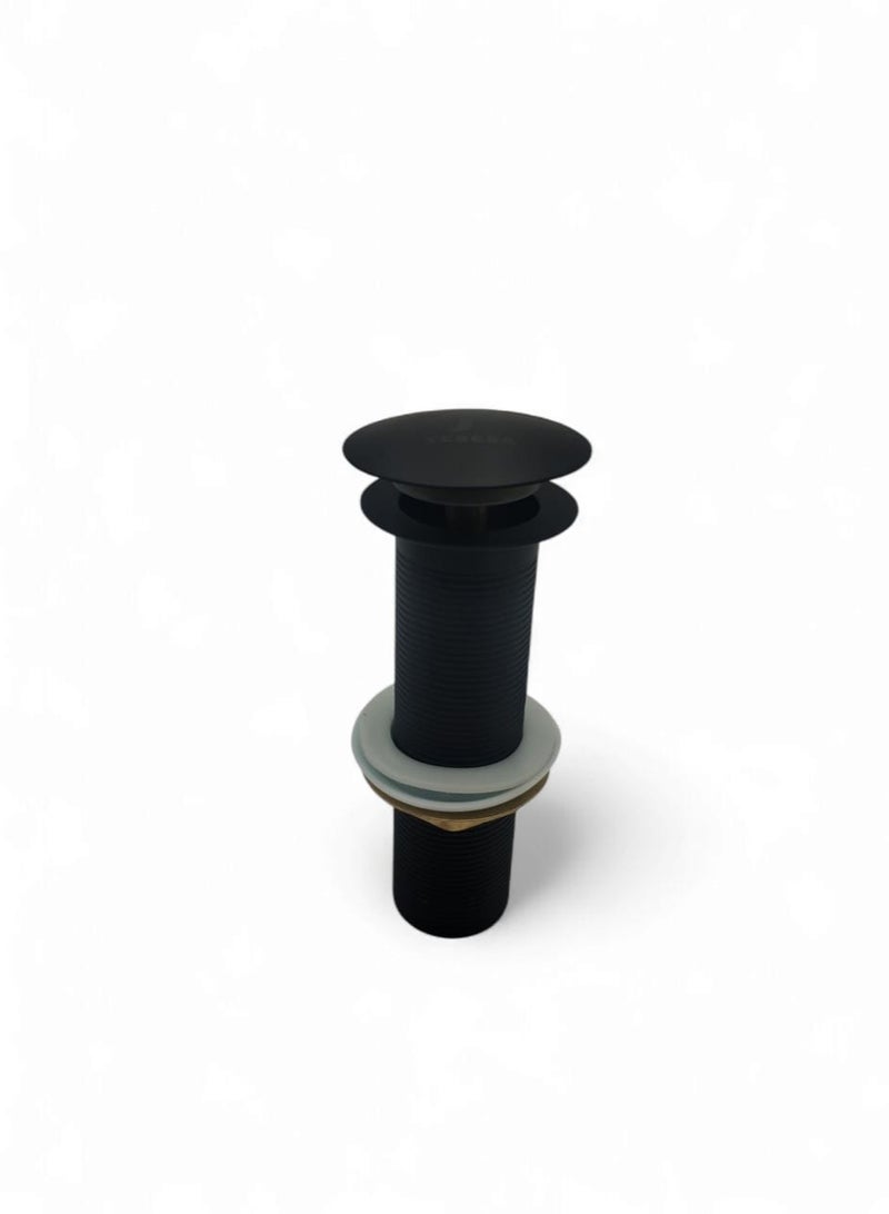 The 15cm black automatic sink stopper gives a modern look that blends in with most modern bathroom and kitchen decors.  - Image 1