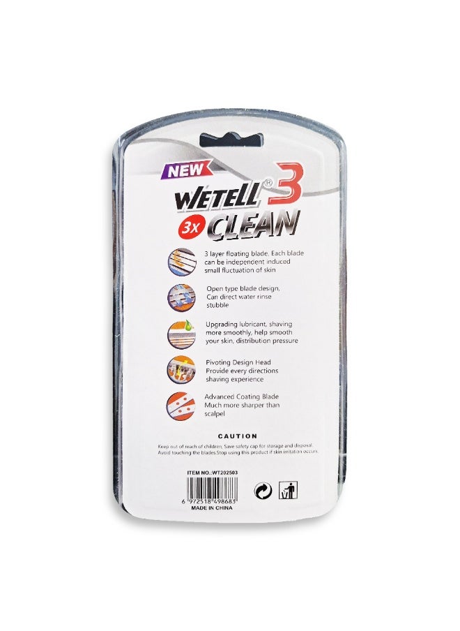 Men's 3-blade razor with a back edge for definition, a pivoting head for easier shaving and fewer cuts on the curves of the face, a soothing lubricating strip and a comfortable, non-slip handle for a smooth, close shave that lasts.