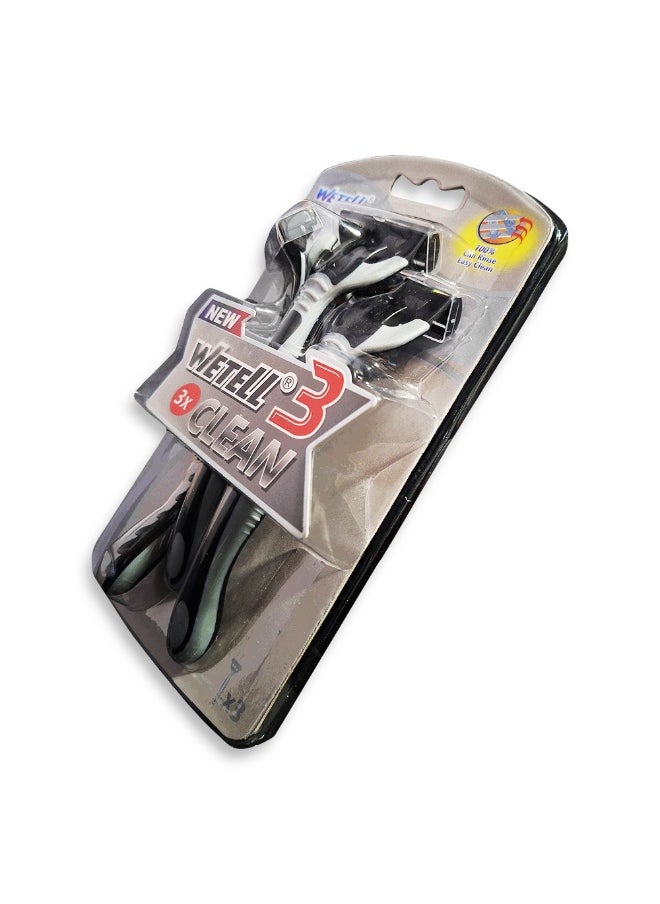 Men's 3-blade razor with a back edge for definition, a pivoting head for easier shaving and fewer cuts on the curves of the face, a soothing lubricating strip and a comfortable, non-slip handle for a smooth, close shave that lasts.