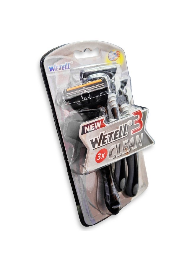 Men's 3-blade razor with a back edge for definition, a pivoting head for easier shaving and fewer cuts on the curves of the face, a soothing lubricating strip and a comfortable, non-slip handle for a smooth, close shave that lasts.
