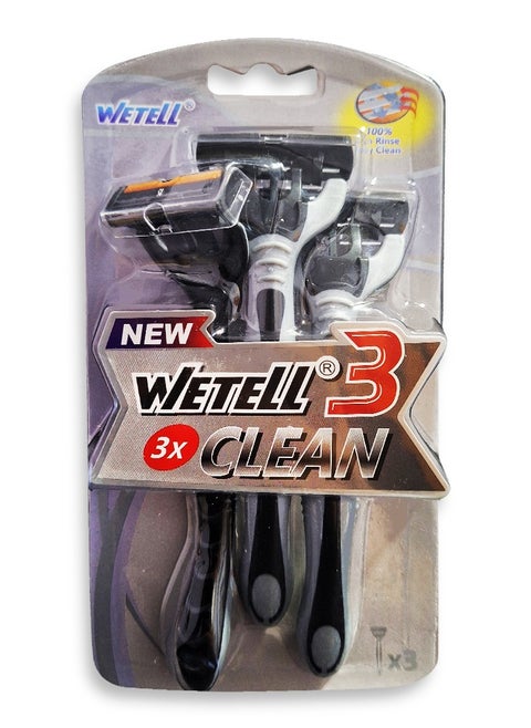 Men's 3-blade razor with a back edge for definition, a pivoting head for easier shaving and fewer cuts on the curves of the face, a soothing lubricating strip and a comfortable, non-slip handle for a smooth, close shave that lasts.