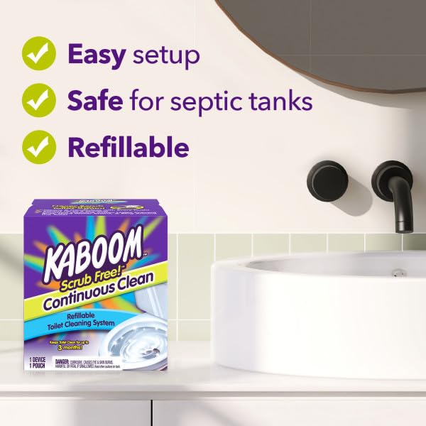 KABOOM Church And Dwight 35113" kaboom Scrub Free Toilet Cleaning System (Pack of 2) - Image 3