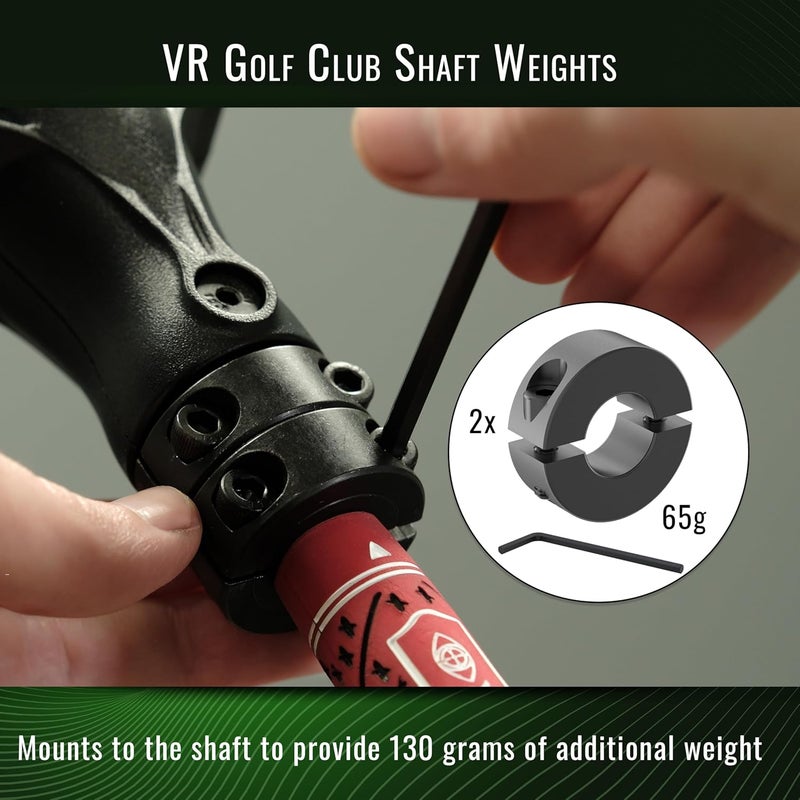 DeadEyeVR Steel Weights for VR Golf Club Shafts, 65g Each, Adjustable Weight Distribution, 2 pieces - Image 3