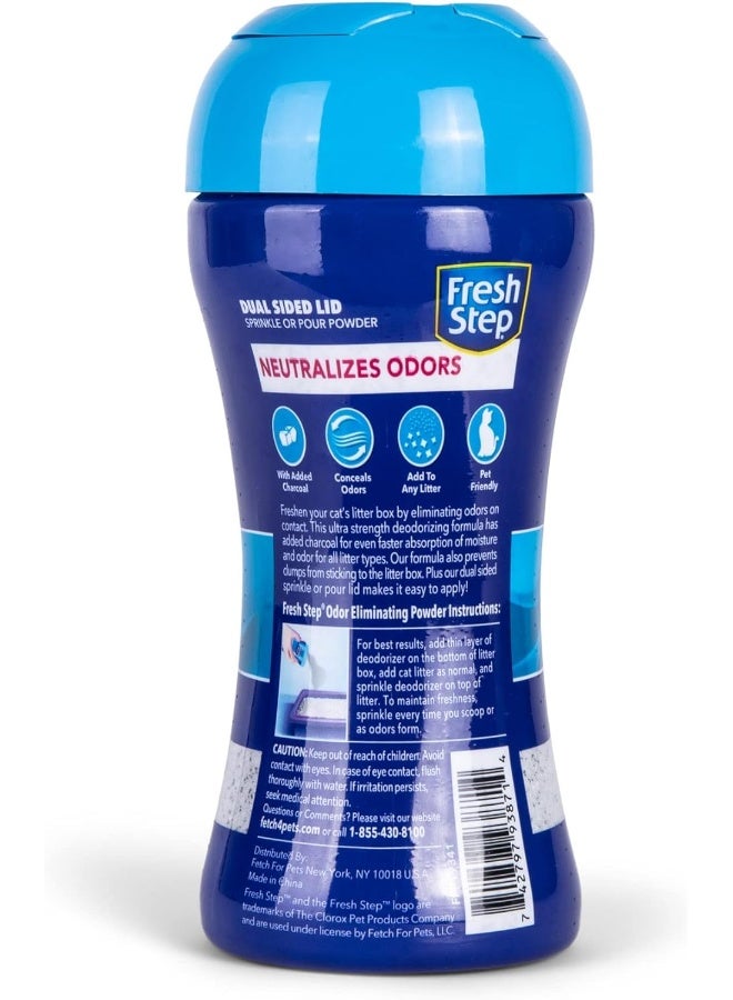 Fresh Step Litter Box Charcoal Odor Eliminating Powder, 15 Ounces - Image 3