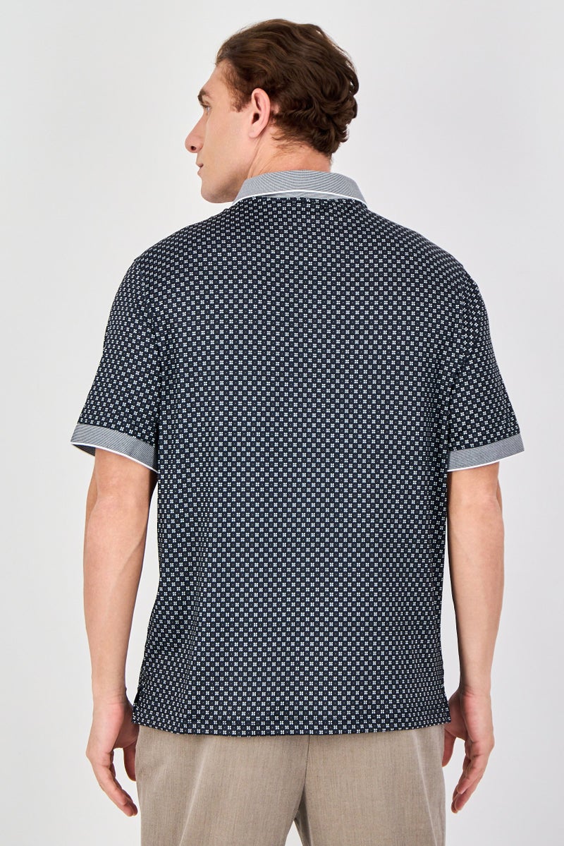 Thomas Sterling Men Performance Fit Short Sleeve Outdoor Polo Shirt, Black - Image 3