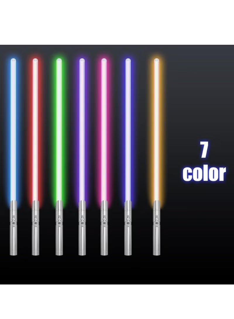 Siano سيوف ضوئية للبالغين، مقبض معدني ثقيل واقعي، FX جاهز للأداء مع 7 ألوان RGB و 2 نغمة صوتية، سيف ضوئي LED مع تحكم بالحركة لتجسيد الشخصيات، قتال للأطفال للعب - Image 3
