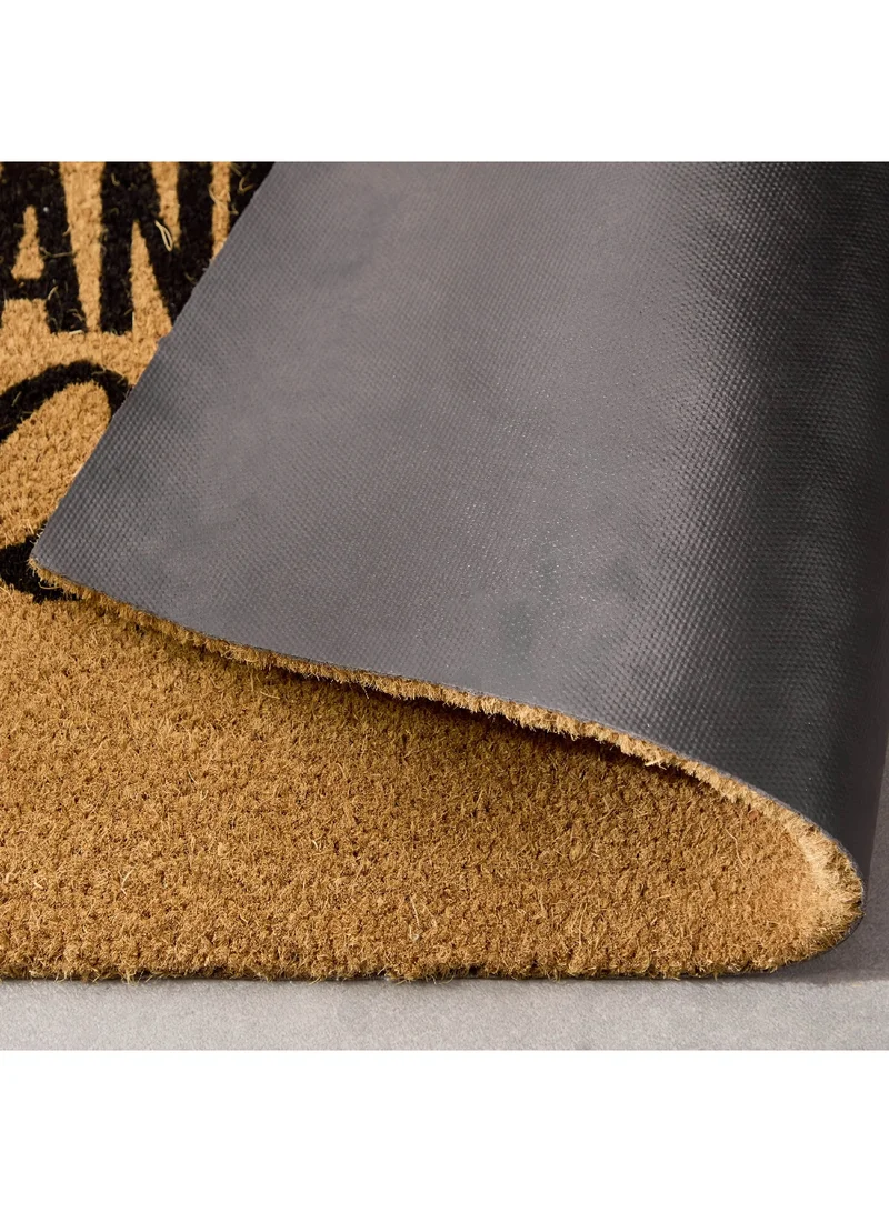 هوم بوكس ممسحة أبواب "Keep Calm" مطبوعة بالعربية مع ظهر PVC 90 × 60 سم